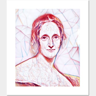 Mary Shelley Portrait Line Art Posters and Art